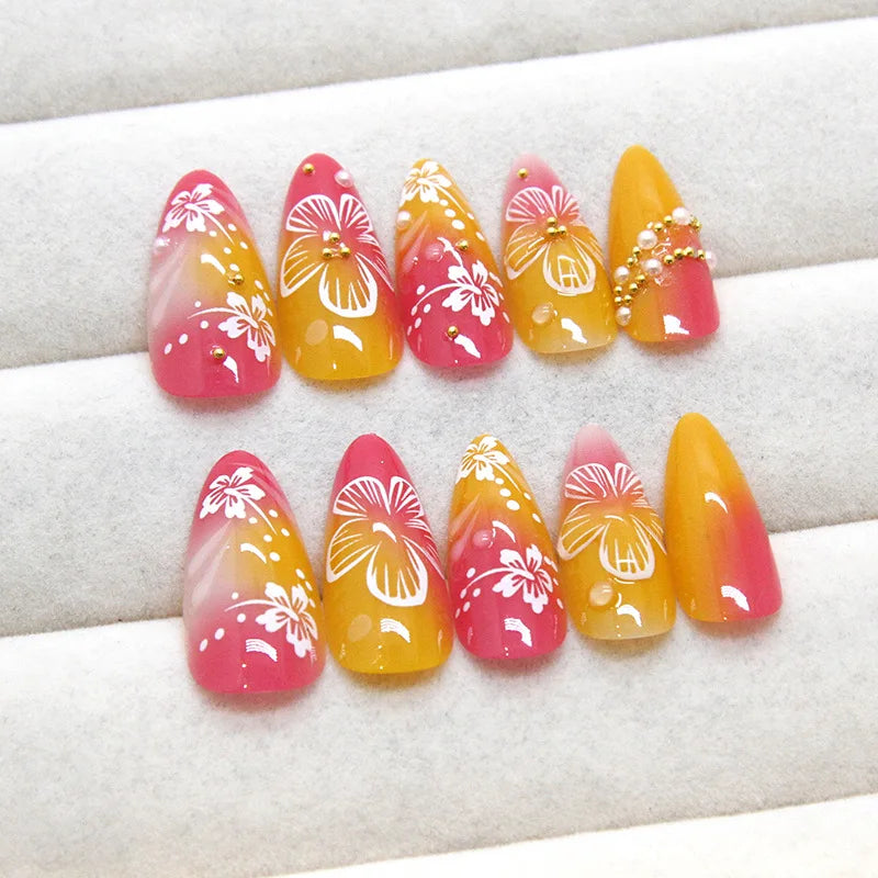 Nails Almond Shaped Press on Nails - 24pcs