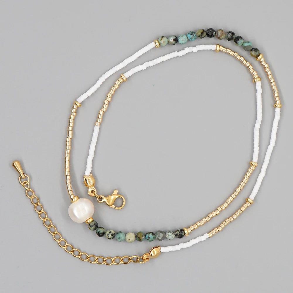Evil Eye Boho Necklace for Women - Fashion Jewelry