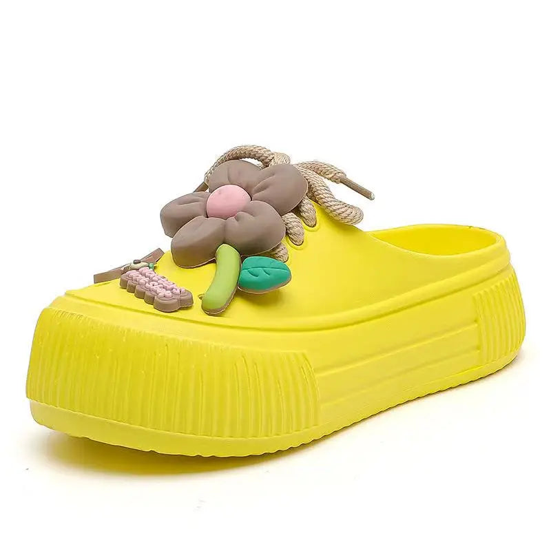 Women Slippers Cute Decoration Platform Sandals