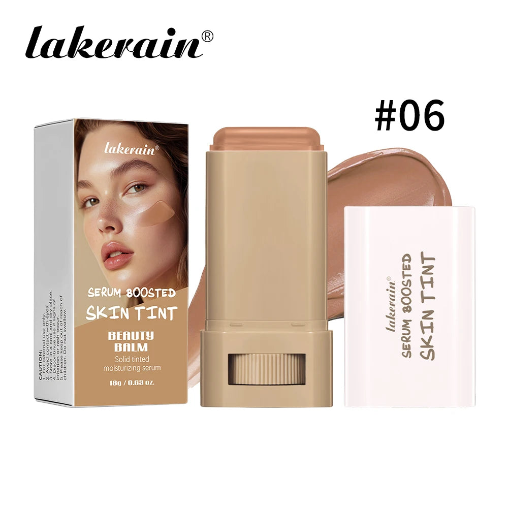 Stick Serum Boosted Skin Tint Foundation, Smooth Plumper Hight Coverage.
