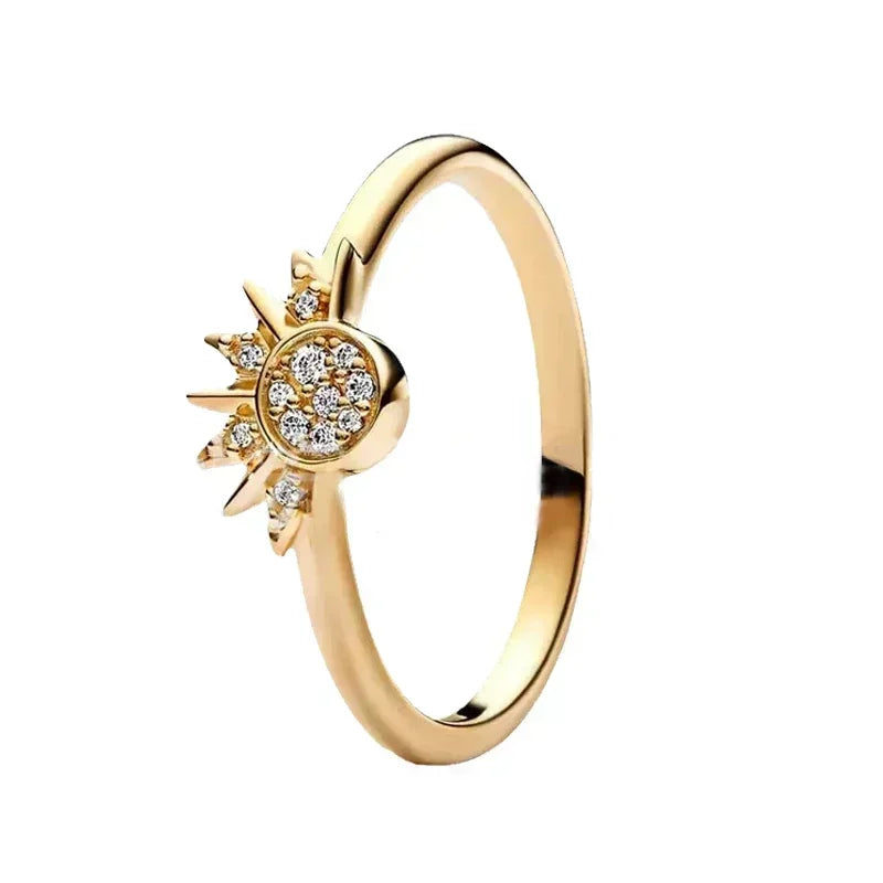 Exquisite Gold 925 Sterling Silver Ring Exquisite Charm
