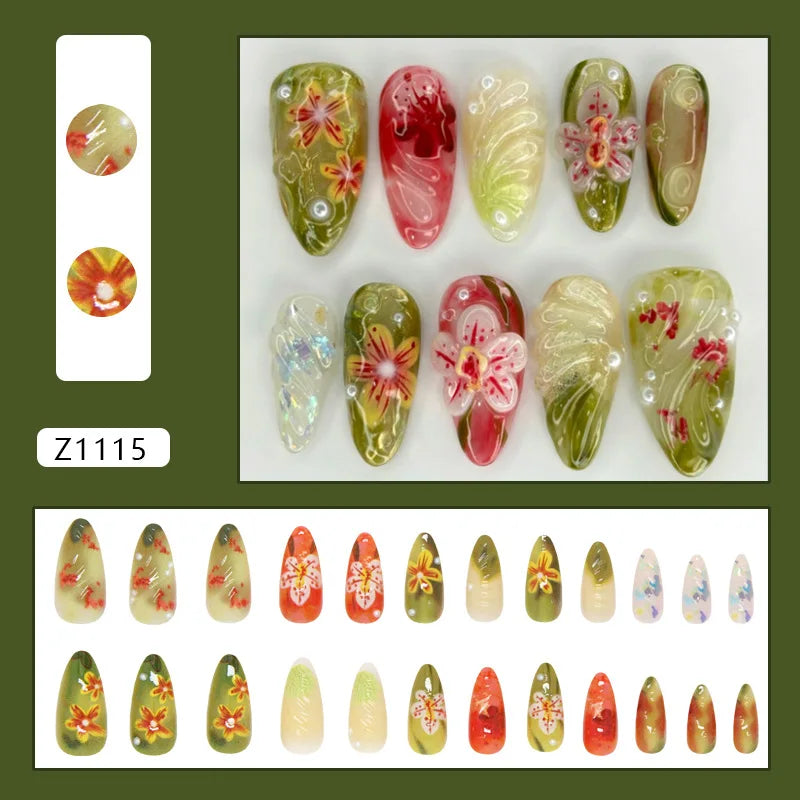 Nails Almond Shaped Press on Nails - 24pcs