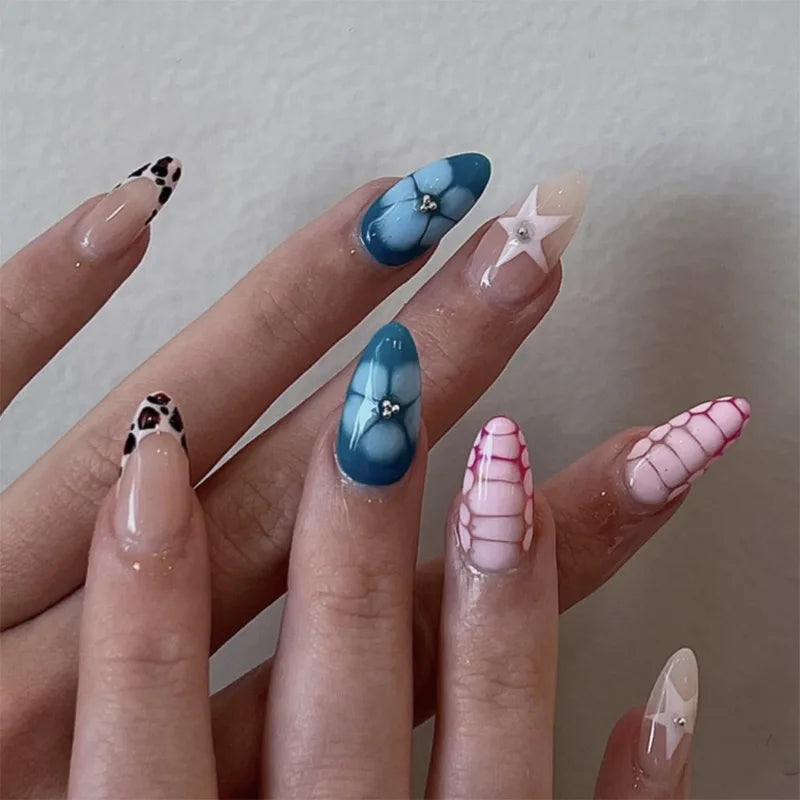 Nails Almond Shaped Press on Nails - 24pcs