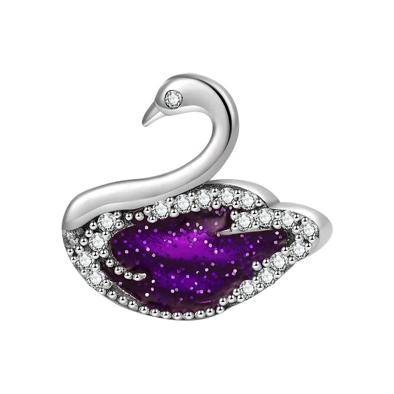 Blue Marine Organism Series Charm Jewelry Fit Original 925 Sterling Silver