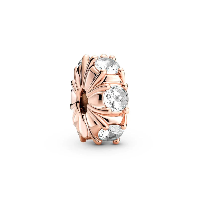 Hot Sale Rose Gold Charm Beads Fit Original 925 Silver Bracelet Women Jewelry