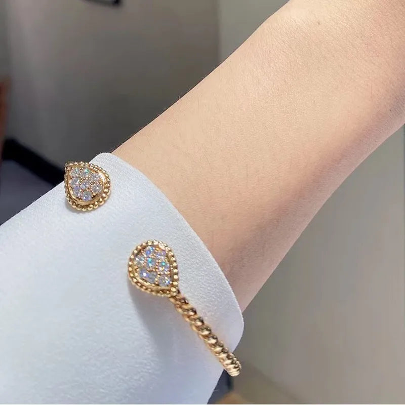 Zircon Water Drop Bracelet for Women&