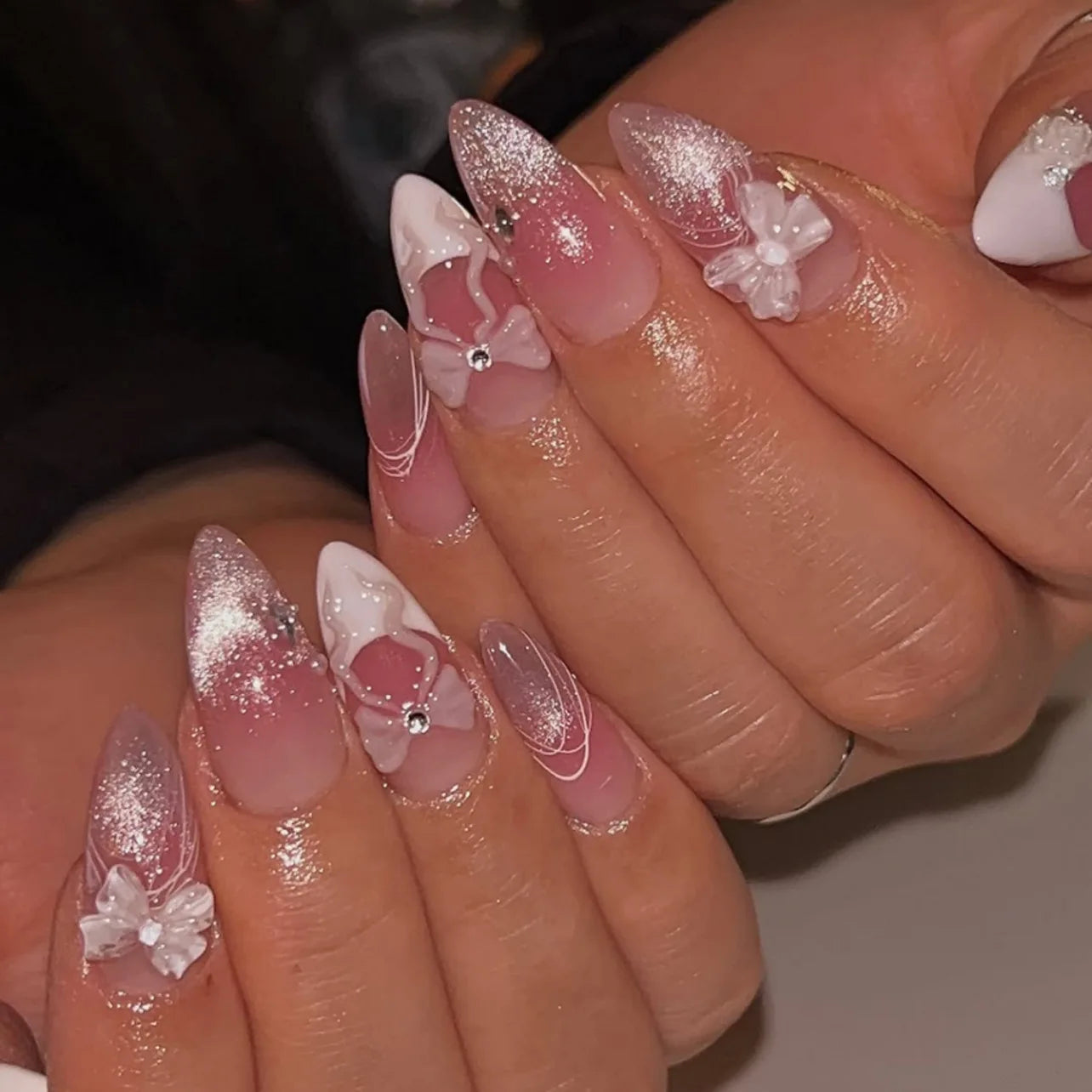 Nails Almond Shaped Press on Nails - 24pcs