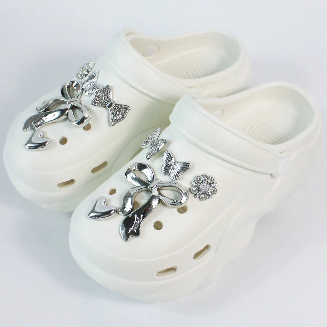 Fashion Bow Decor CROCS Sandals