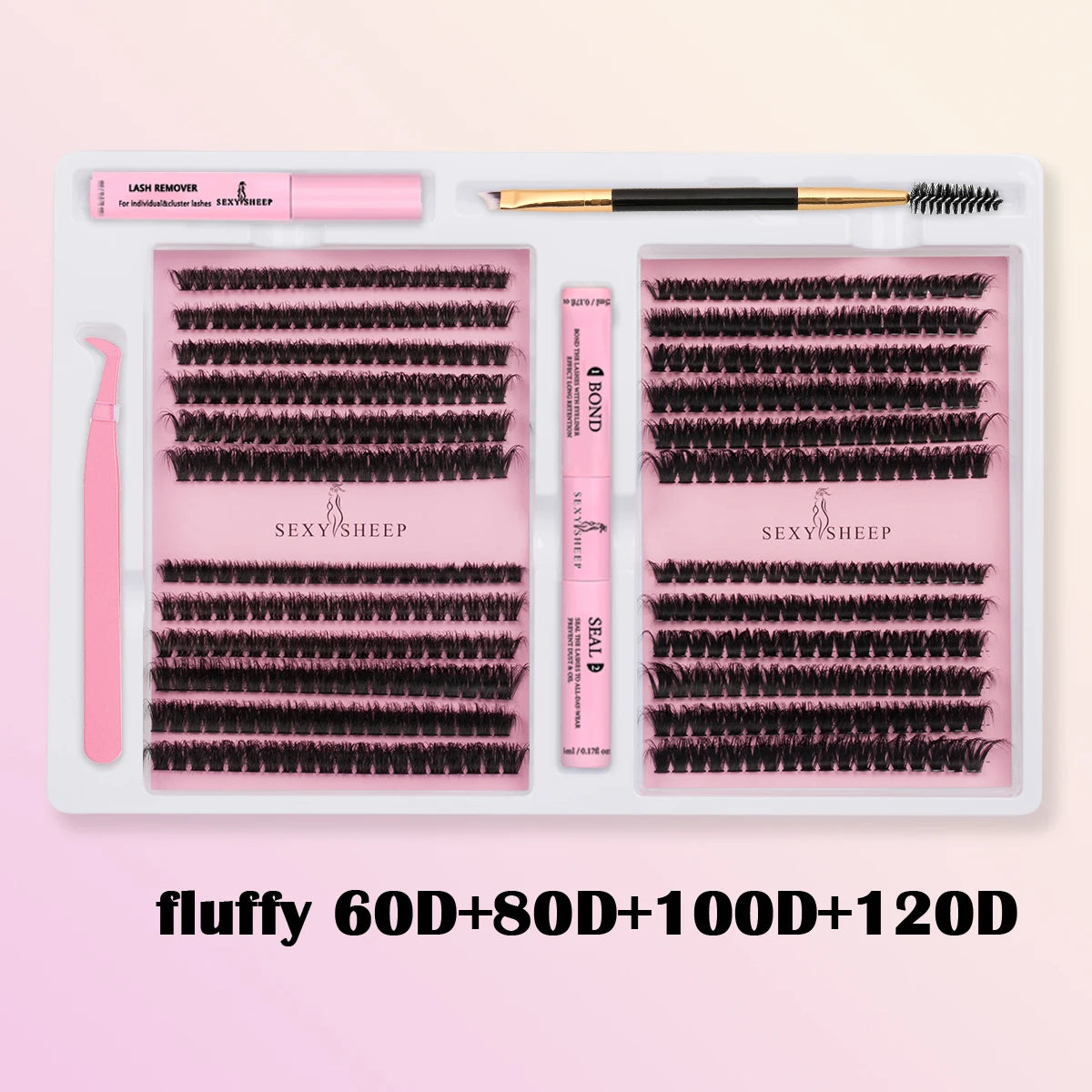 Eyelashes Extensions Individual Lashes Cluster Natural Segmented