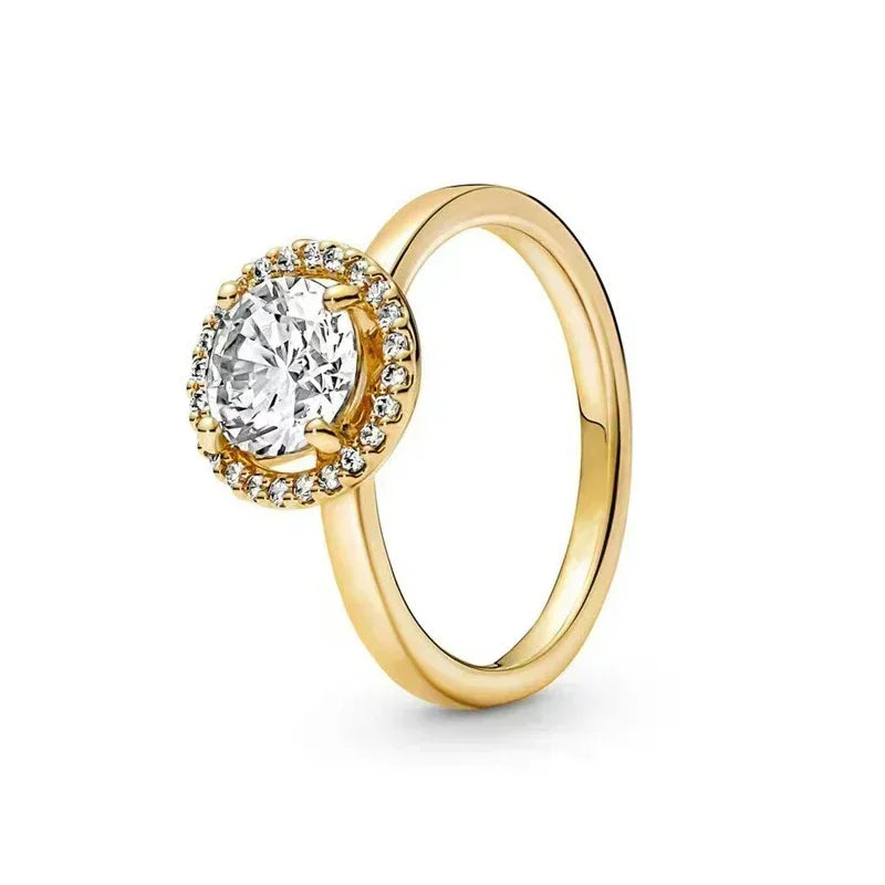 Exquisite Gold 925 Sterling Silver Ring Exquisite Charm