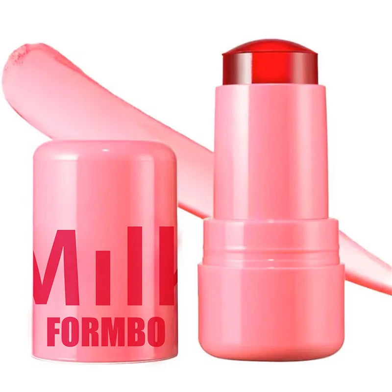 Jelly Lipstick, Moisturized Blusher Rouge Cream Shimmer Powder Blusher