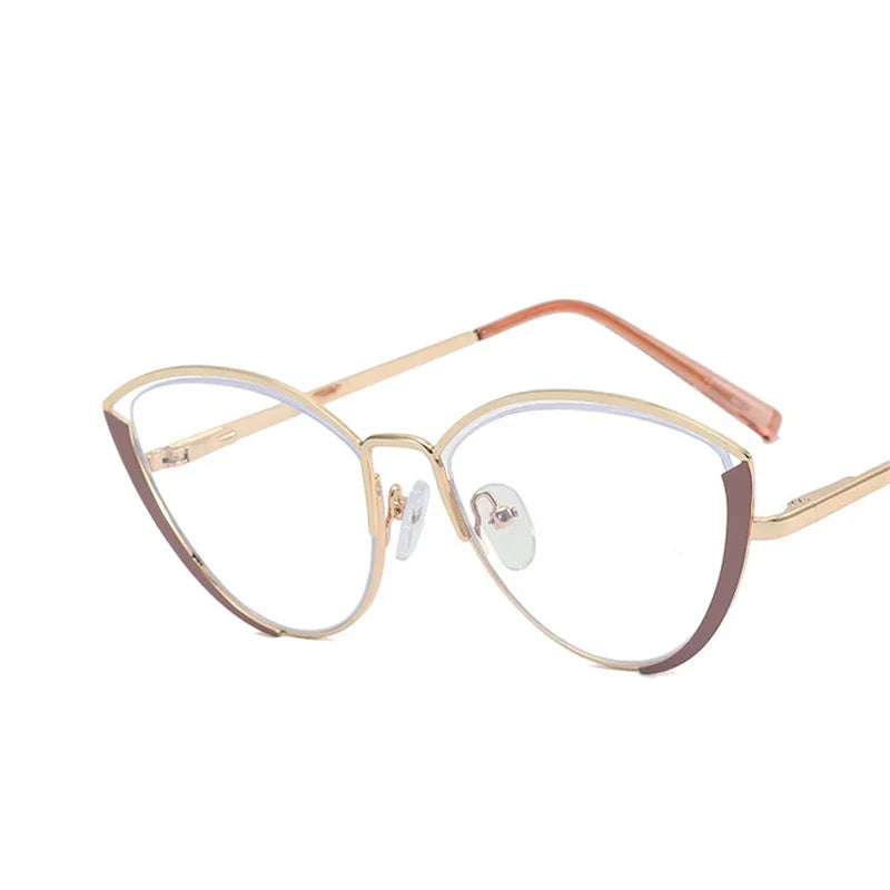 Vintage Cat Eyeglasses Trendy Anti-Blue Light Fashion Eyewear.
