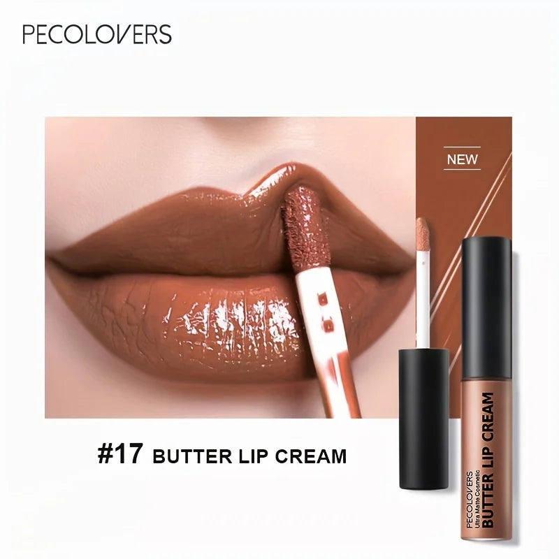 Lip Cream Liquid Lipstick, Non-Sticky, Moisturizing High Pigment
