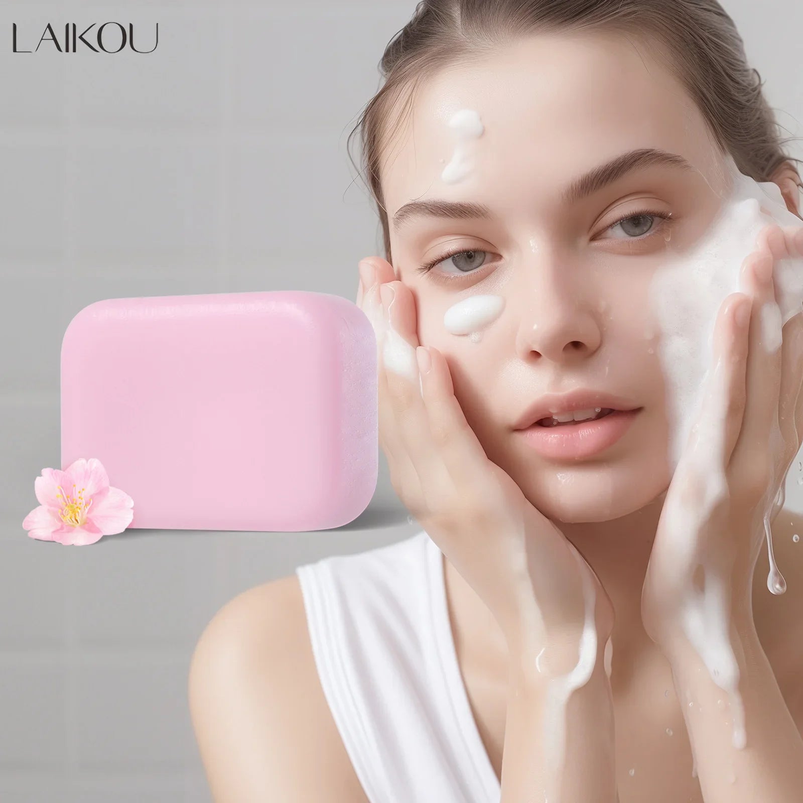Sakura Facial Soap Reduces Acne Dark Spot, Deep Cleaning
