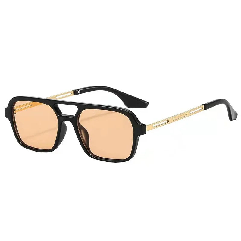 Square Vintage Sunglasses Women Brand Designer