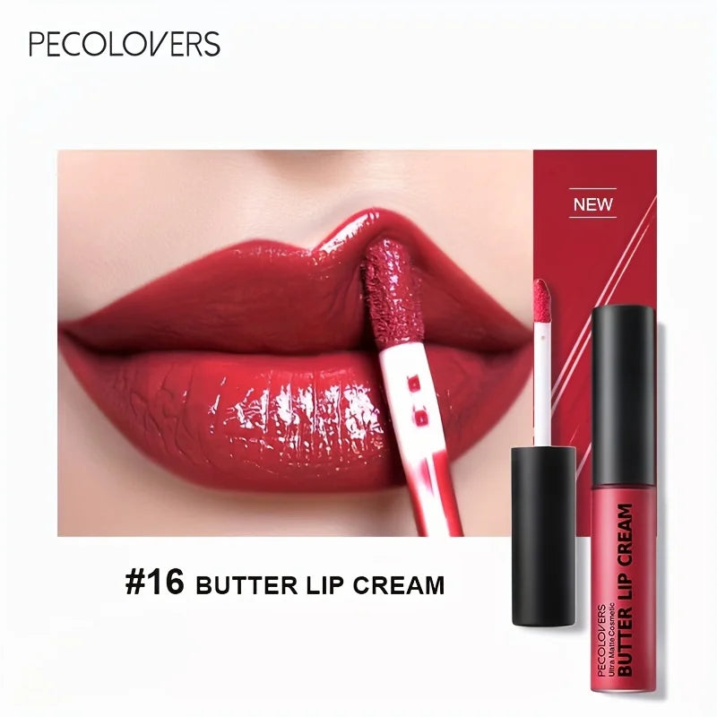 Lip Cream Liquid Lipstick, Non-Sticky, Moisturizing High Pigment