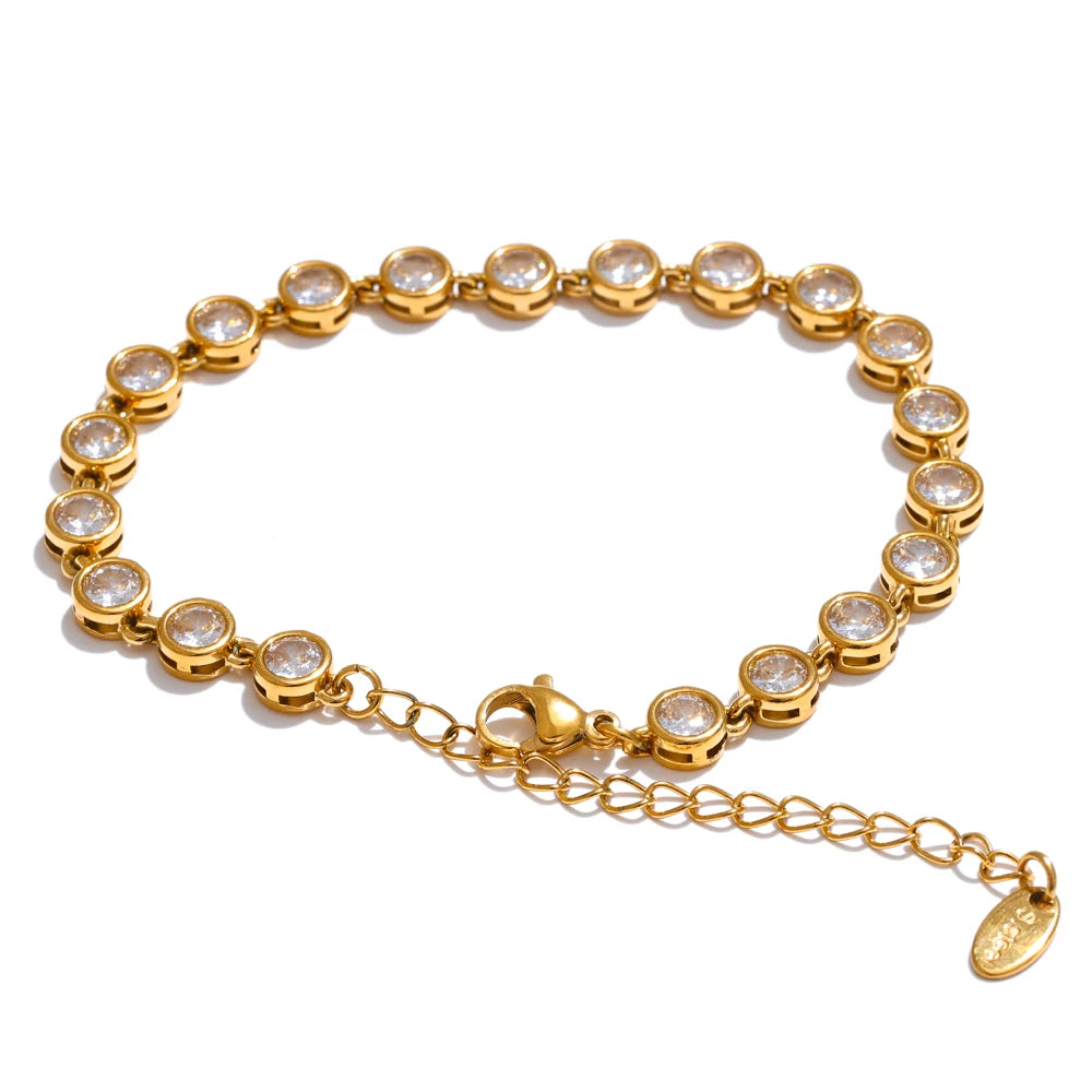Necklace Bracelet for Women Stainless Steel Waterproof Jewelry