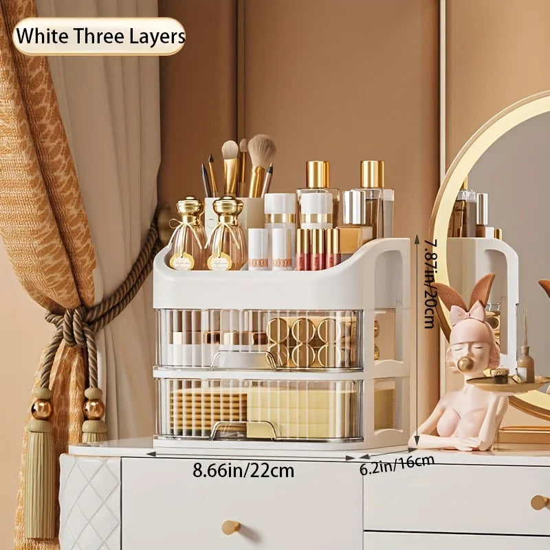 Large Capacity Transparent Jewelry & Makeup Organizer