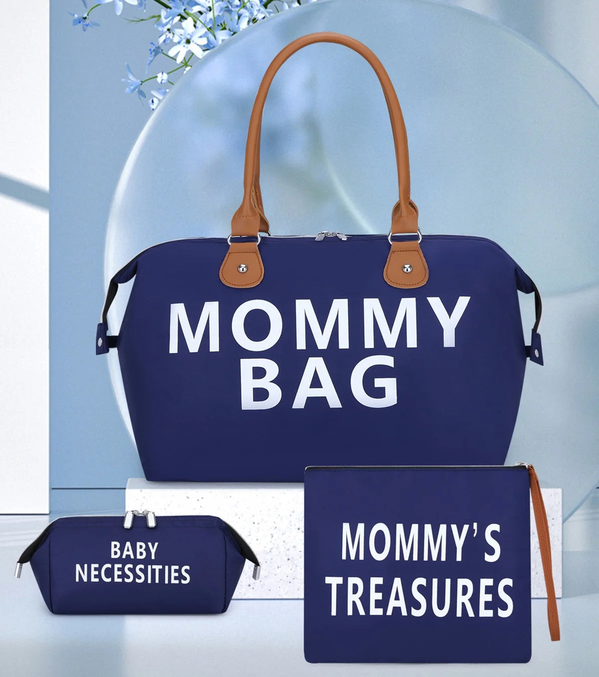 3pcs Set Maternity Shoulder Bag Organizer with Large Capacity