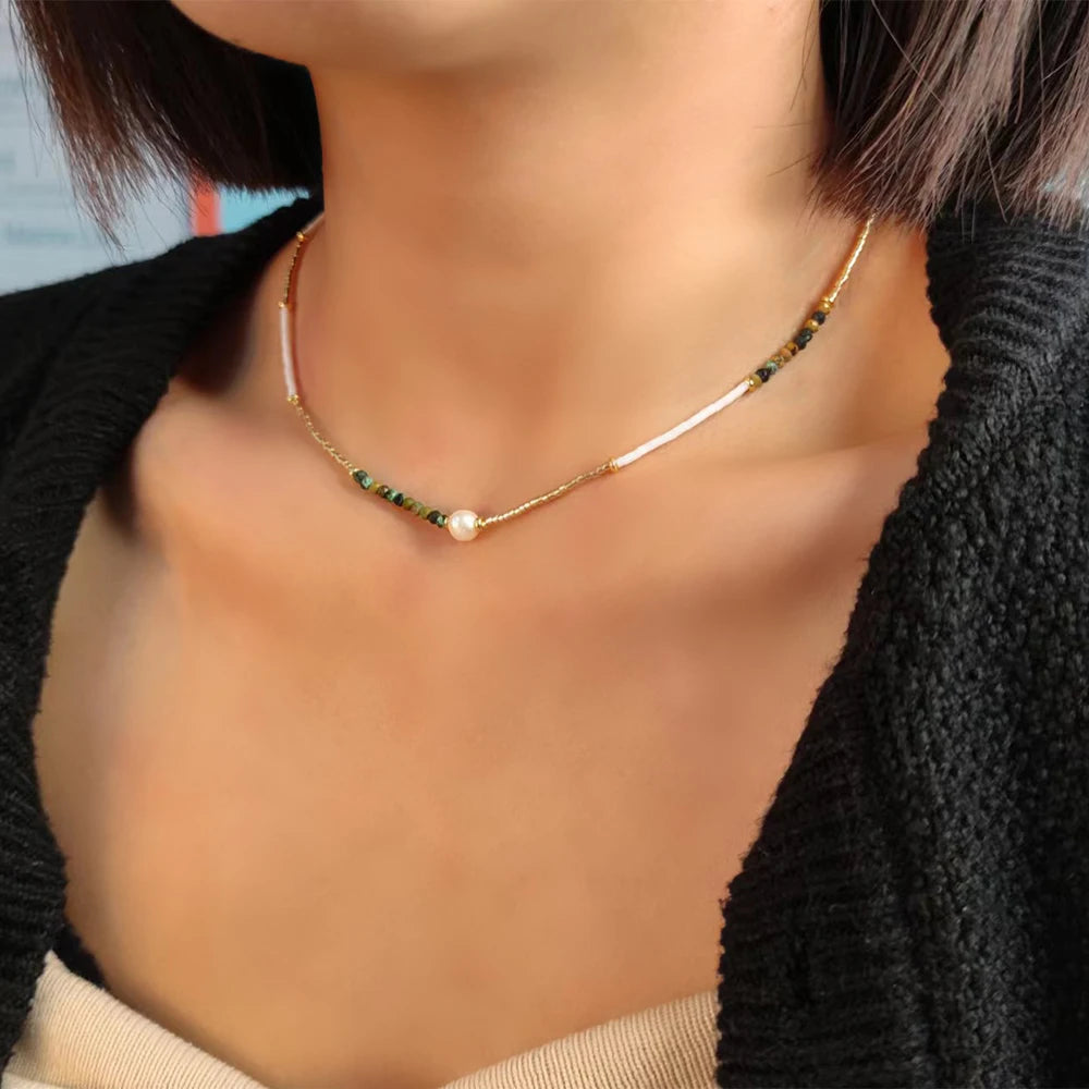 Evil Eye Boho Necklace for Women - Fashion Jewelry
