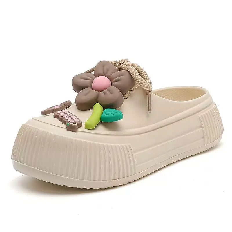Women Slippers Cute Decoration Platform Sandals