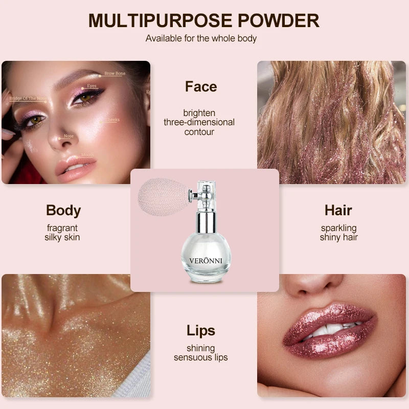 High Gloss Body Diamond Shimmering Spray Powder Highlight