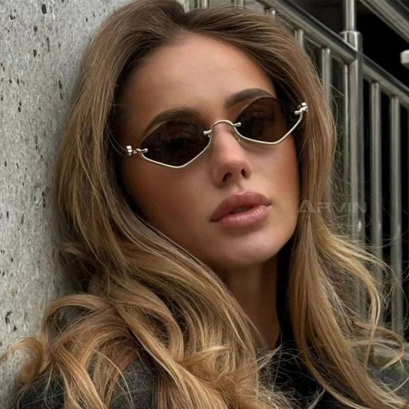 Polygonal small Sunglasses Style