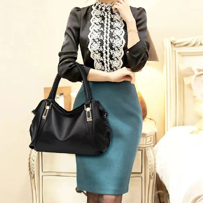 Casual Fashion Women Shoulder Bag Solid Color