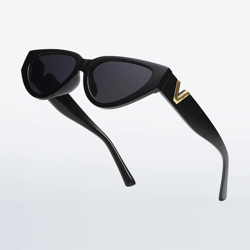 Glamour Women Brand Sunglasses Fashion V Designer Glasses Cat Eye Stylish