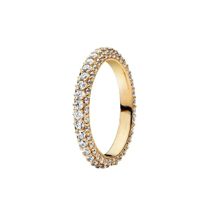 Exquisite Gold 925 Sterling Silver Ring Exquisite Charm