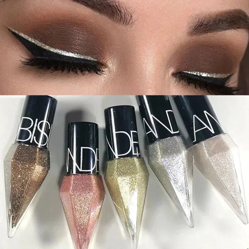 Diamond Shiny Eye Liners Eyeshadow Waterproof Glitter Eyeliner