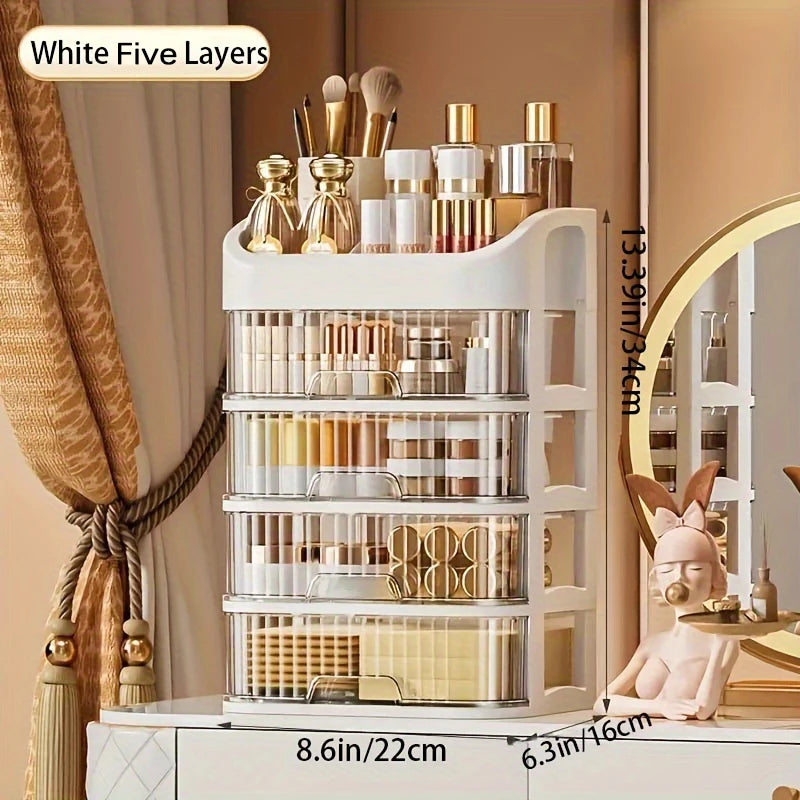 Large Capacity Transparent Jewelry & Makeup Organizer