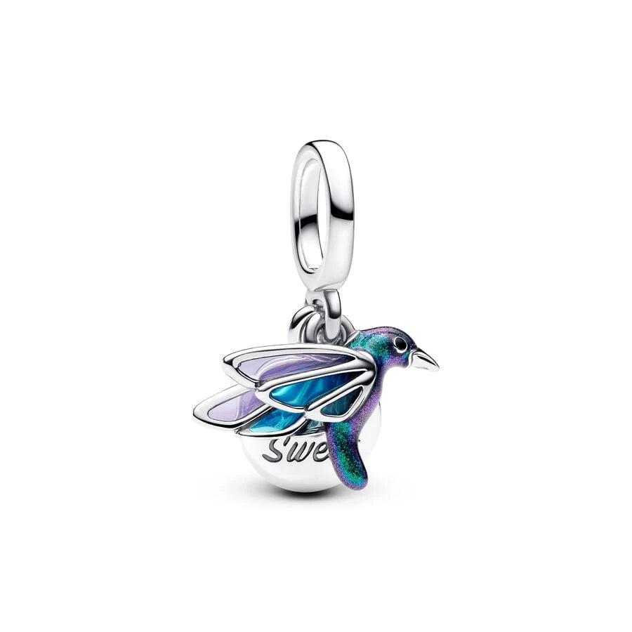Blue Marine Organism Series Charm Jewelry Fit Original 925 Sterling Silver