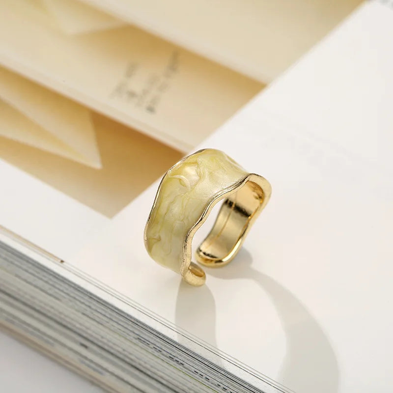 Irregular Shape Rings for Women Gold