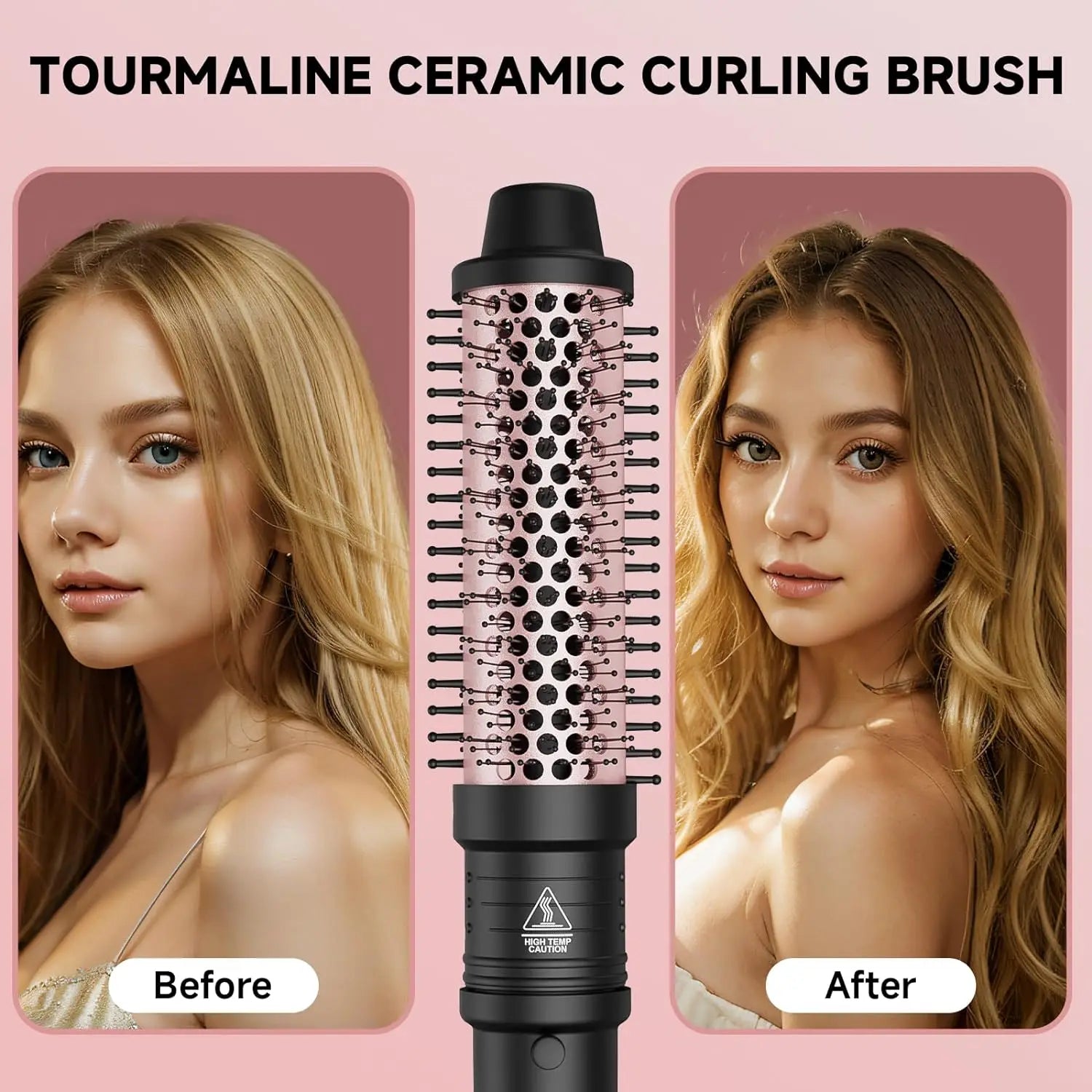 5 in 1 Hair Curlers Set with Curling Brush for Hairstyle