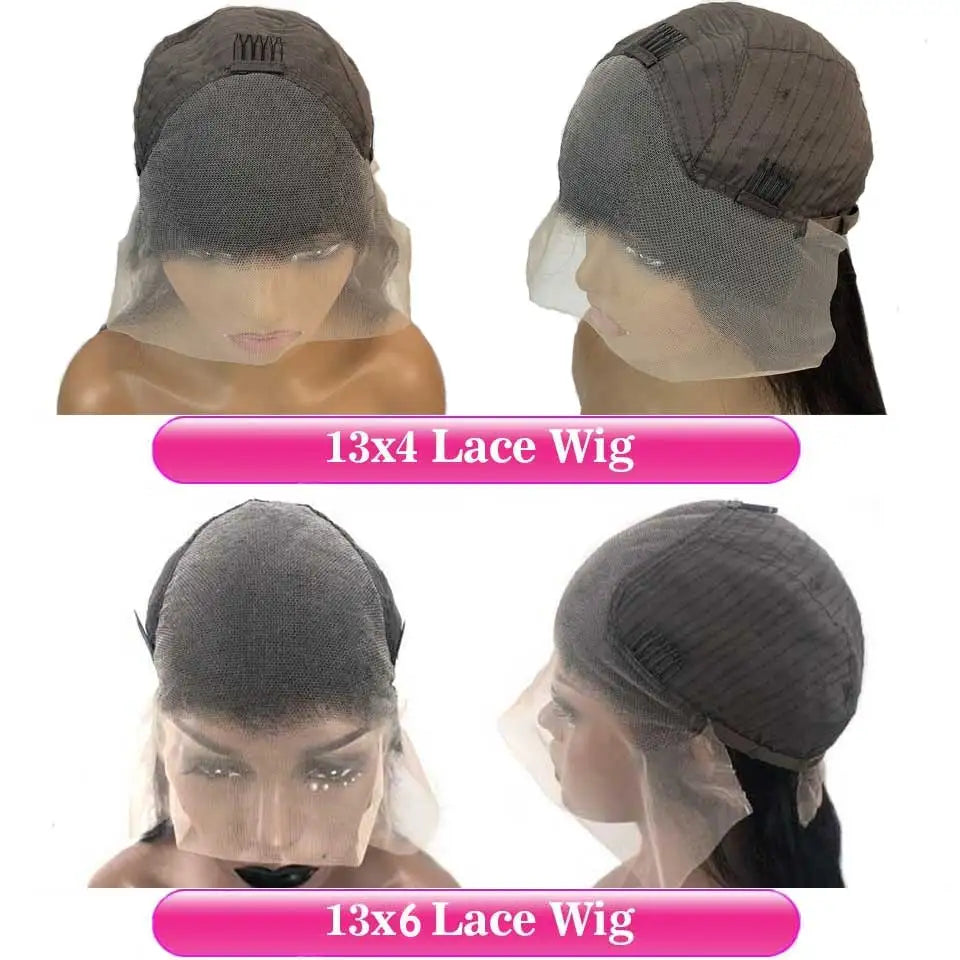 Green Body Wave Human Hair Lace Front Wigs Brazilian Colored Highlight Human Hair