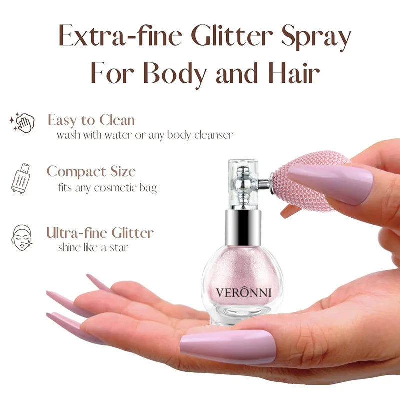 High Gloss Body Diamond Shimmering Spray Powder Highlight