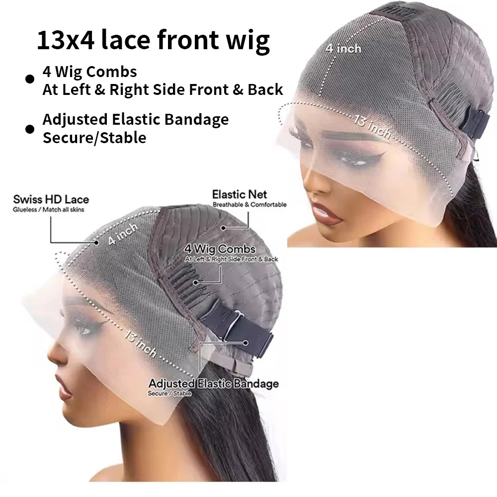 Brown Bob Human Hair Wigs Lace Front Wig Human Hair
