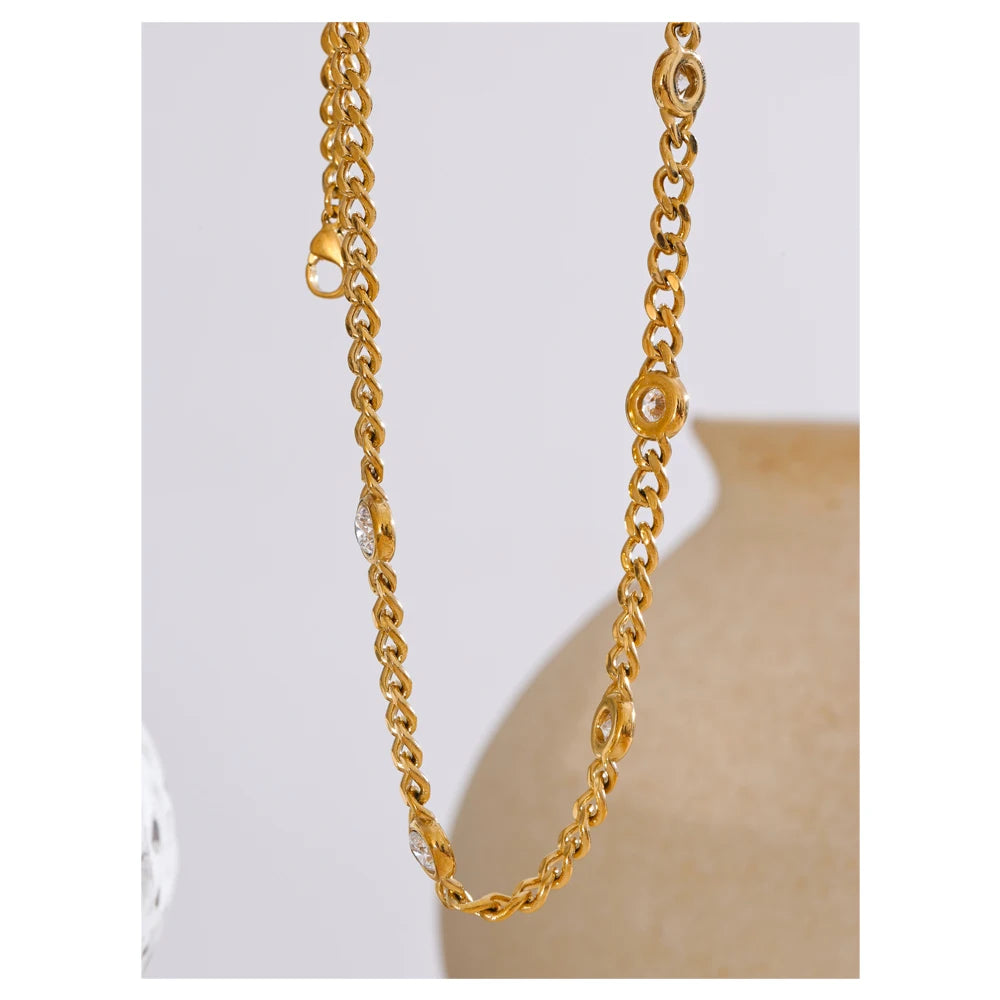 Chain Necklace for Women 316L Stainless Steel Fashion Jewelry