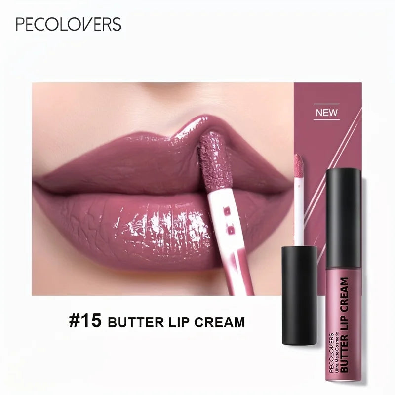 Lip Cream Liquid Lipstick, Non-Sticky, Moisturizing High Pigment