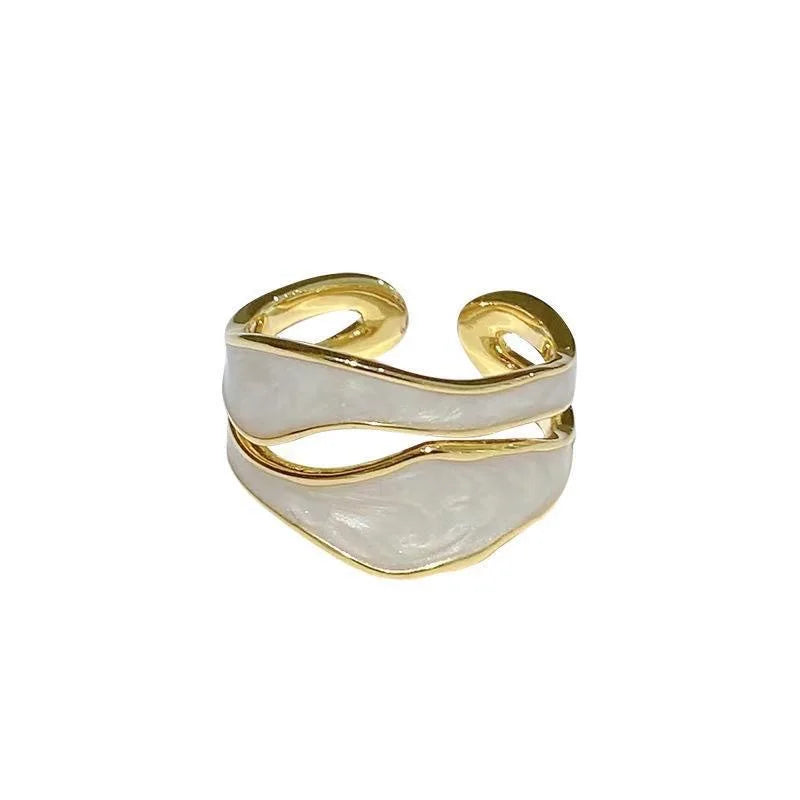 Irregular Shape Rings for Women Gold