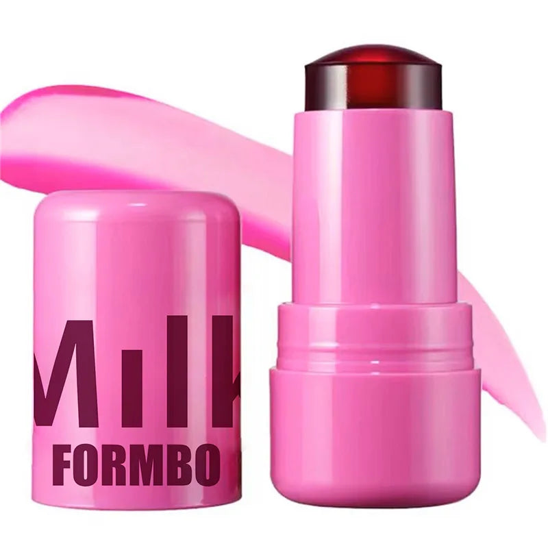 Jelly Lipstick, Moisturized Blusher Rouge Cream Shimmer Powder Blusher