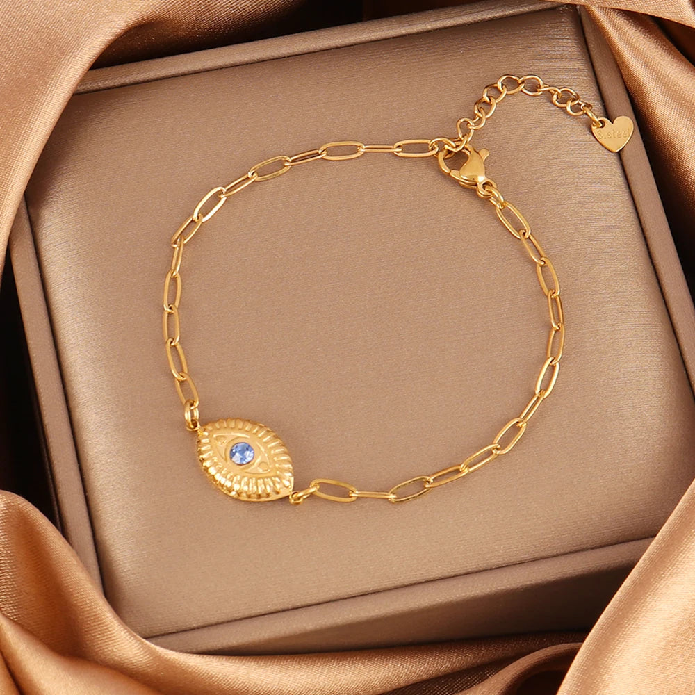 Evil Eyes Chain Bracelet For Women Fashion Jewelry