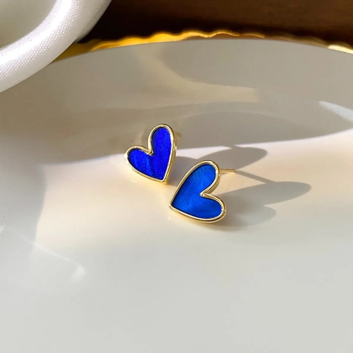Cute Heart Stud Earrings for Women - Girl Fashion