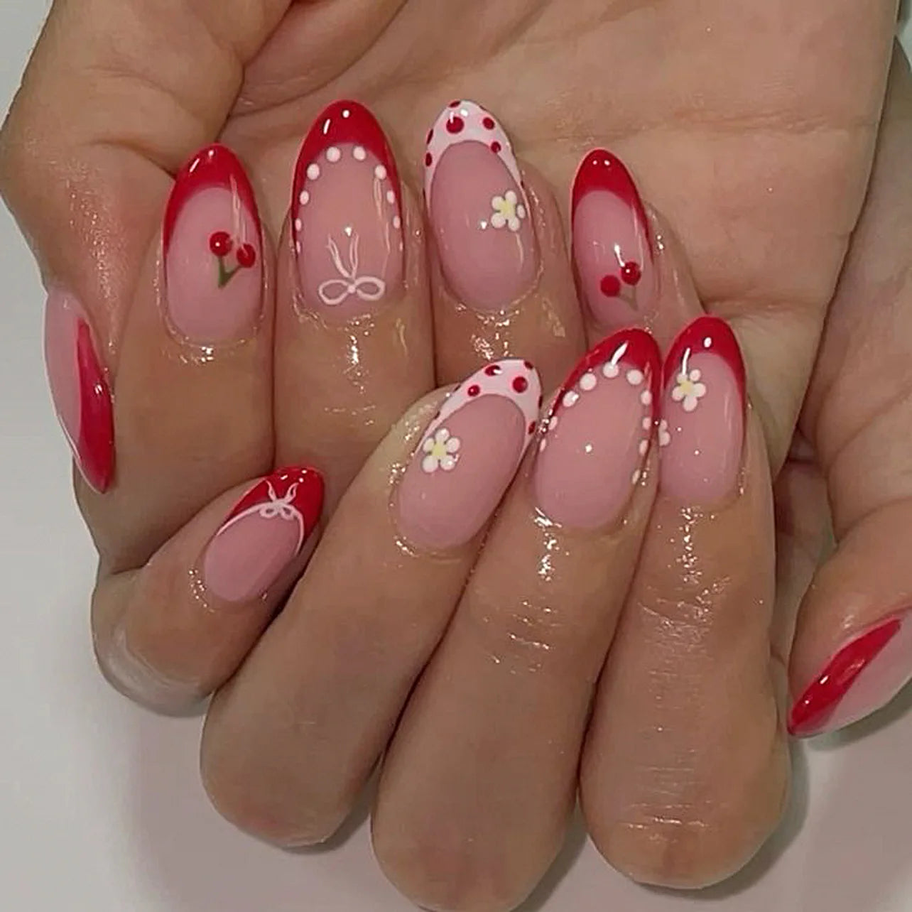 Nails Almond Shaped Press on Nails - 24pcs
