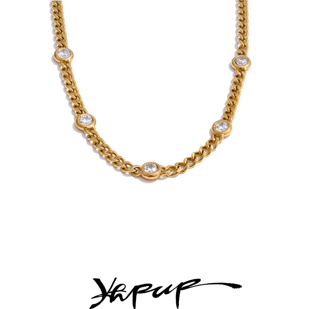 Chain Necklace for Women 316L Stainless Steel Fashion Jewelry