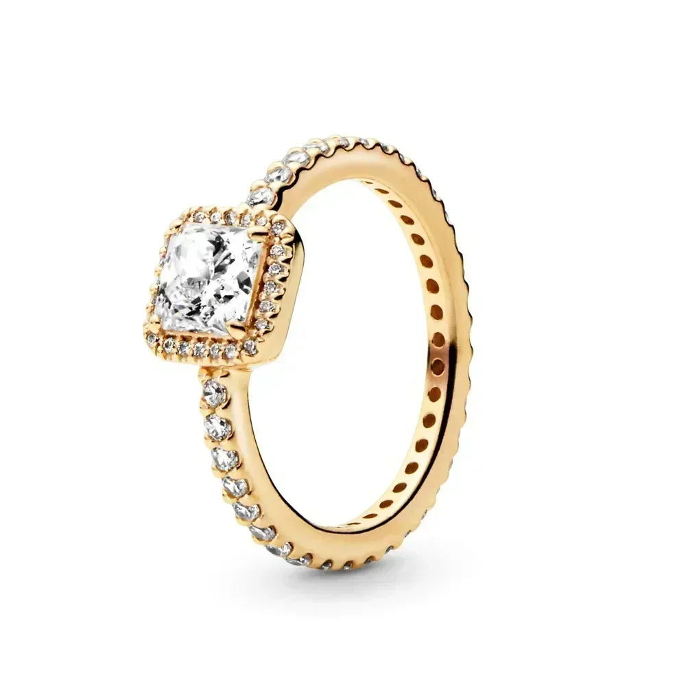 Exquisite Gold 925 Sterling Silver Ring Exquisite Charm