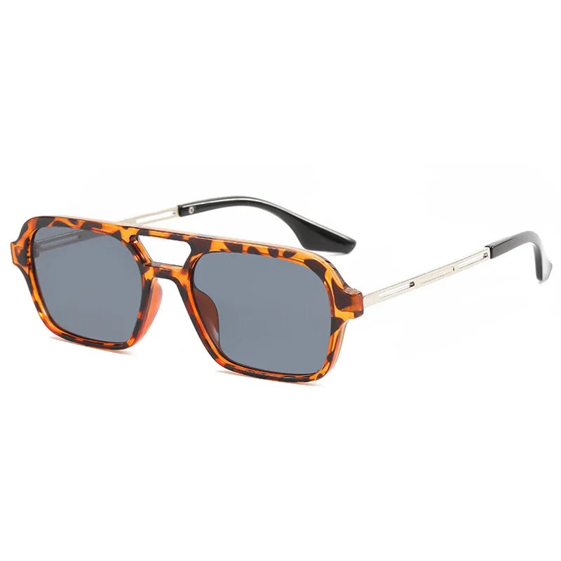 Square Vintage Sunglasses Women Brand Designer