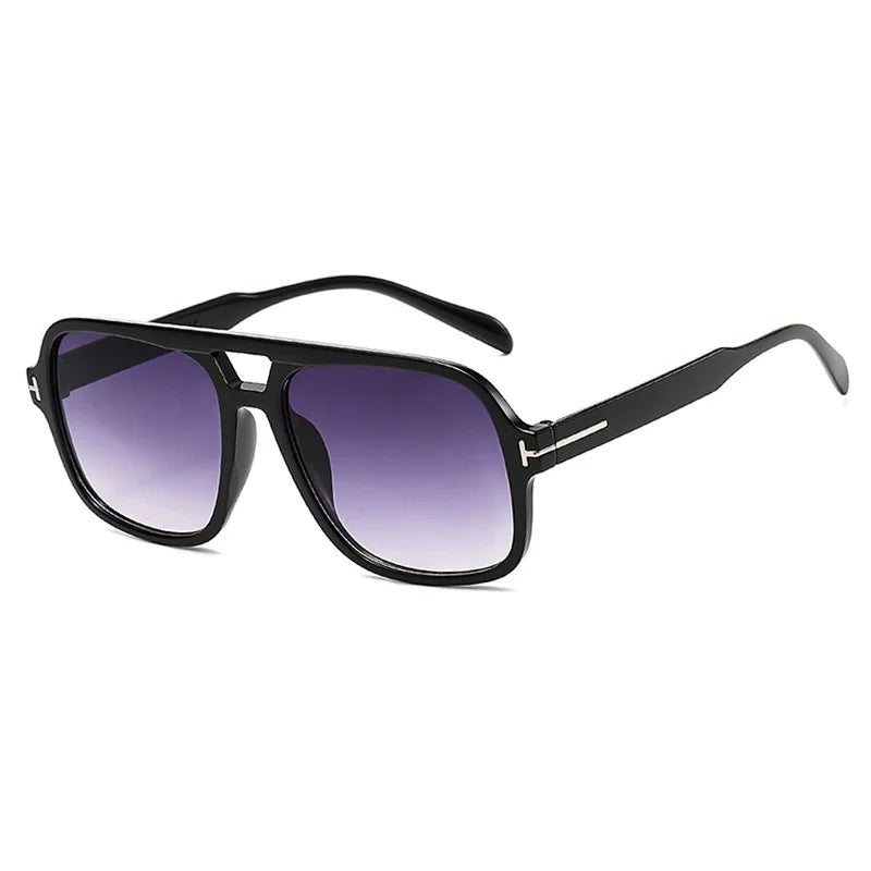 Sunglasses Women Brand Designer Vintage Square - Female Big Frame.