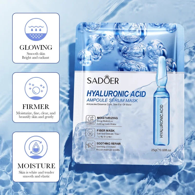 Hyaluronic Acid Facial Masks Face skincare Firming Hydrating Moisturizing